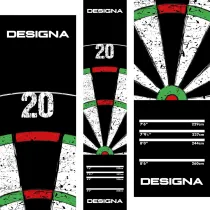 Designa Dart Mat - Dartteppich - Dartboard 20