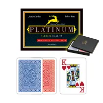 Modiano Poker Acetate Platinum - 2 Jumbo Index - Profi Plastikkarten