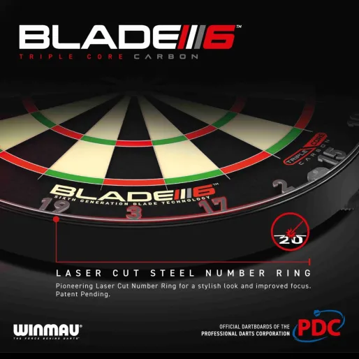 Winmau Sisal Dartboard Blade 6 Triple Core