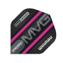 Winmau Flights Prism Alpha - Michael van Gerwen - Logo Stripe - Black & Purple W6915.716