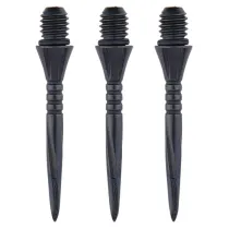 Unicorn Steel Tips - Volute Converta Points - Black - 27 mm