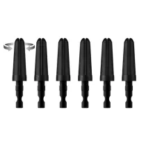 Harrows Shafts Carbon 360 - spare tops - Pack 6 - black