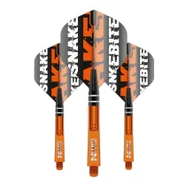 Red Dragon Set Flights und Shafts - Peter Wright Snakebite Combo - Snake Logo - Orange