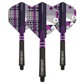 Red Dragon Set Flights und Shafts - Peter Wright Snakebite Combo - Purple - X0661