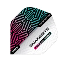 Red Dragon Flights Peter Wright Snakebite Hardcore - White & Rainbow RF6842