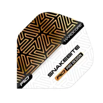 Red Dragon Flights Peter Wright Snakebite Hardcore Premium - White & Bronze RF6873