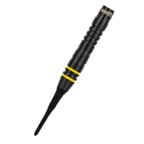 One80 Darts Raise B - Black - Yellow Rings - 17g