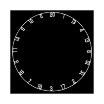 Bull's Ersatz-Nummernring Zahlenring für Sisal Dartboards