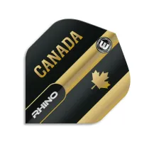 Winmau Flights Rhino Black & Gold Flag - Canada W6905.207