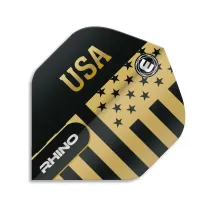 Winmau Flights Rhino Black & Gold Flag - USA W6905.205