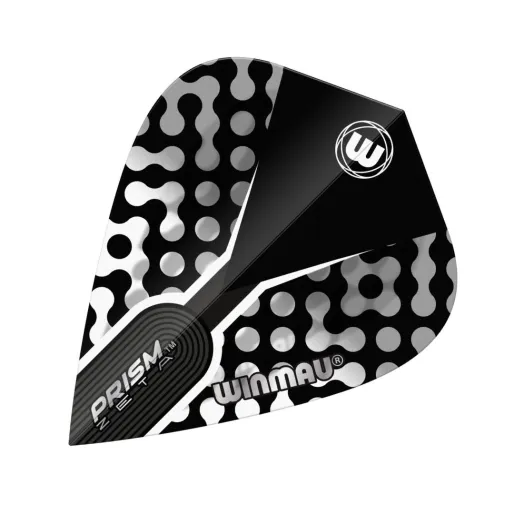 Winmau Flights Prism Zeta - Black, White & Grey - Kite W6907.115