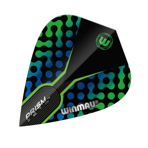 Winmau Flights Prism Zeta - Blue, Black & Green - Kite W6907.113