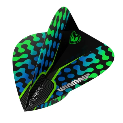 Winmau Flights Prism Zeta - Blue, Black & Green - Kite W6907.113
