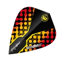 Winmau Flights Prism Zeta - Black, Yellow & Red - Kite W6907.112