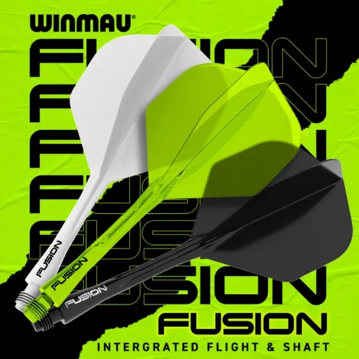 Winmau Flights Fusion - yellow - short