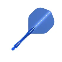 Winmau Flights Fusion - azure blue - midi