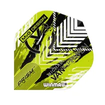 Winmau Flights Prism Delta - Michael van Gerwen - Green & Black Chevron W6915.262