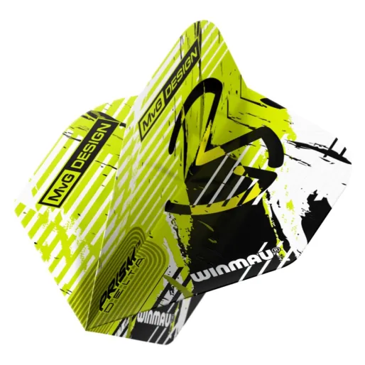 Winmau Flights Prism Delta - Michael van Gerwen - Green & Black Stripe W6915.263