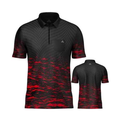 Arraz Dartshirt Lava - Black & Red - XXL