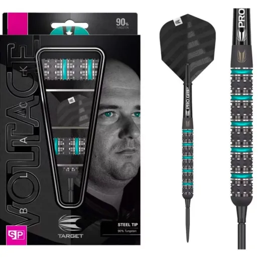 Target - darts Steel Dart Rob Cross Voltage - Black Edition - Swiss Point - 22g