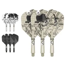 Target - darts Flight & Shaft Set - Ink - Dimitri Van Den Bergh - short