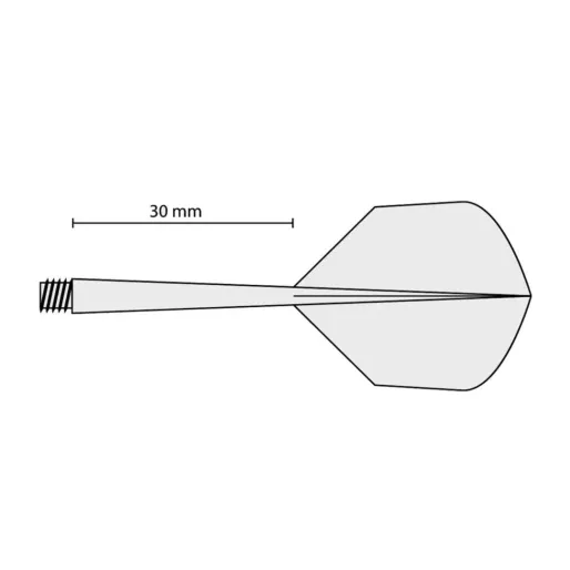 Windson "Kneipen"-Flights Gewinde 1/4 (breit) - yellow