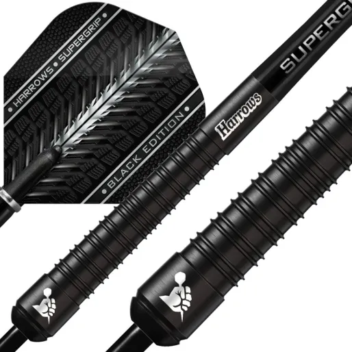 Harrows Steeldarts Supergrip Black - 24g