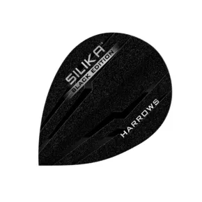 Harrows Flights Silika - Black Edition - Tough Crystalline Coated - Pear