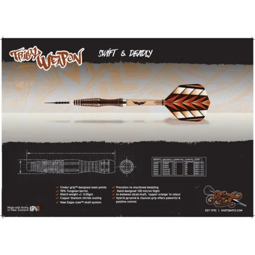 Shot Steel Darts Tribal Weapon I - 23g