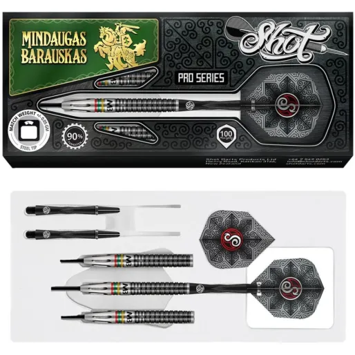 Shot Steel Darts Steel Pro Series - Mindaugas Barauskas - 25g