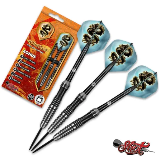 Shot Steel Darts Value Range - Scimitar - 22g