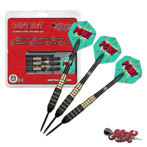 Shot Steel Darts Value Range - Gift Pack - 22g