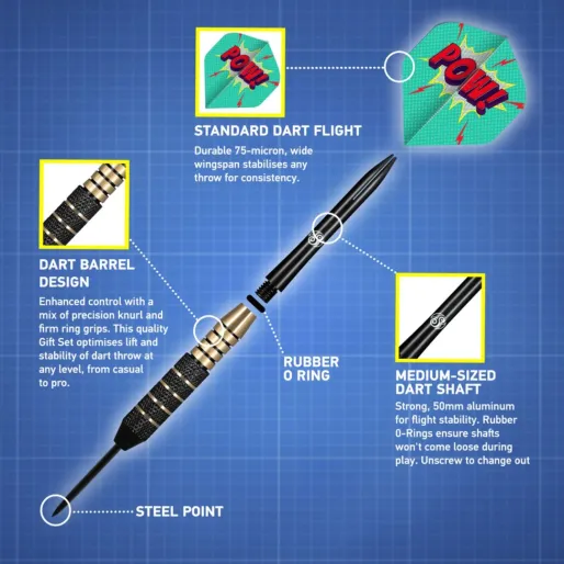 Shot Steel Darts Value Range - Gift Pack - 22g