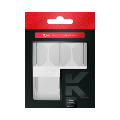 Target - darts Flights K-Flex - No6 - Medium - Clear TRG410008