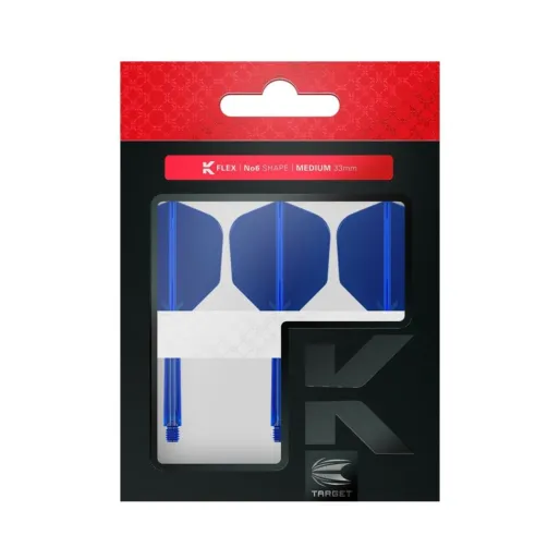 Target - darts Flights K-Flex - No6 - Medium - Blue TRG410018