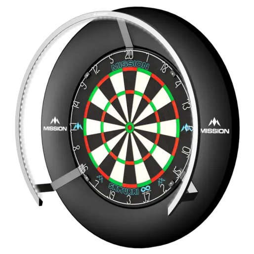 Mission Torus 270 Light - Beleuchtung für Sisal Dartboard - Silver