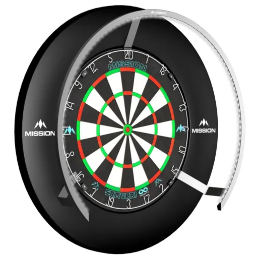 Mission Torus 270 Light - Beleuchtung für Sisal Dartboard - Silver
