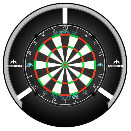 Mission Torus 270 Light - Beleuchtung für Sisal Dartboard - Silver