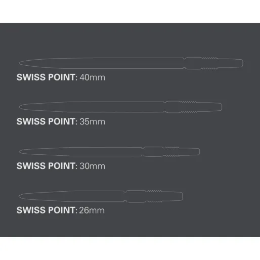 Target - darts Steel Tips Metallspitzen - Swiss Points - Silver - 26 mm