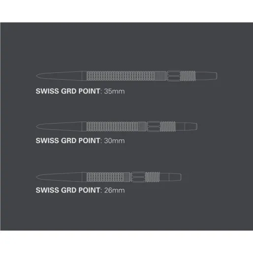 Target - darts Steel Tips - Swiss Points - GRD - Black - 30 mm