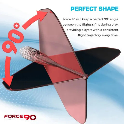 Mission Flights Force 90 - Gradient - Standard No2 - Medium - Red F4469