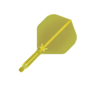Target - darts Flights K-Flex Neon - No2 - Short - Yellow TRG410052