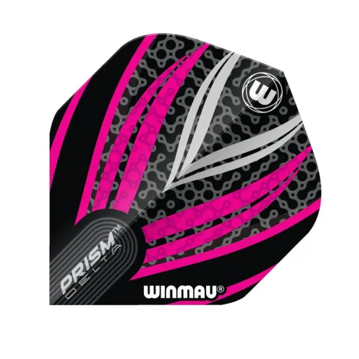 Winmau Flights Prism Delta - Black, White & Pink W6915.290