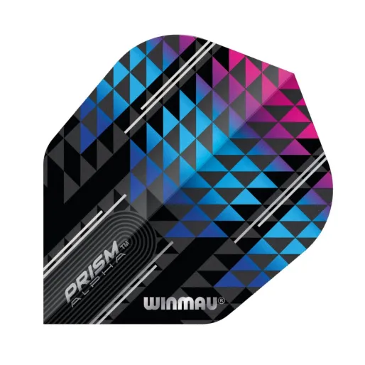 Winmau Flights Prism Alpha - No6 - Black, Purple & Blue - W6915.550