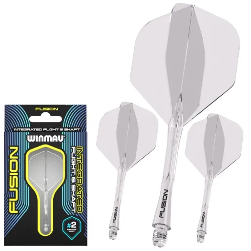 Winmau Flights Fusion - No2 - clear - short