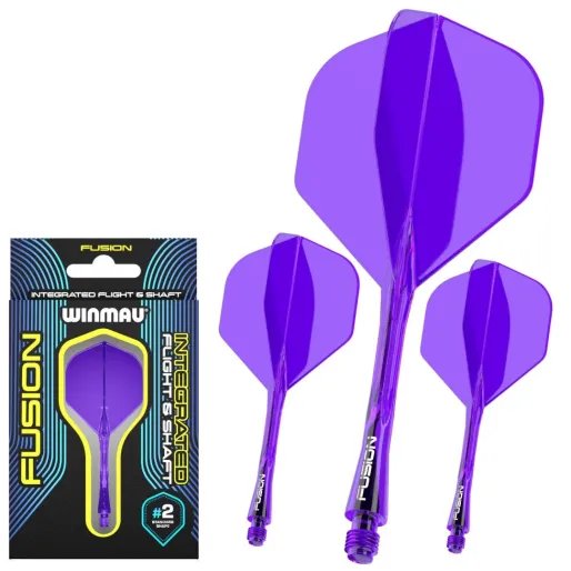 Winmau Flights Fusion - No2 - purple - short