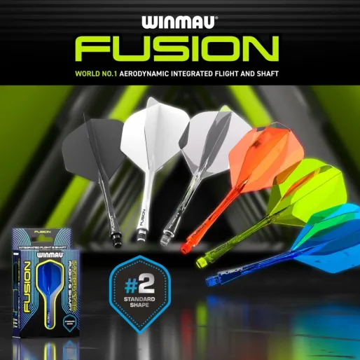 Winmau Flights Fusion - No2 - red - medium