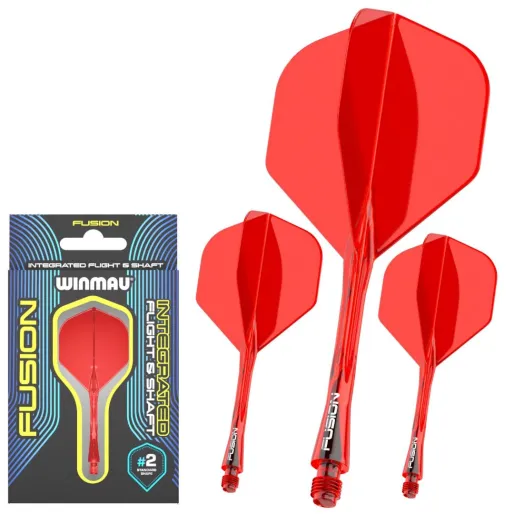 Winmau Flights Fusion - No2 - red - medium