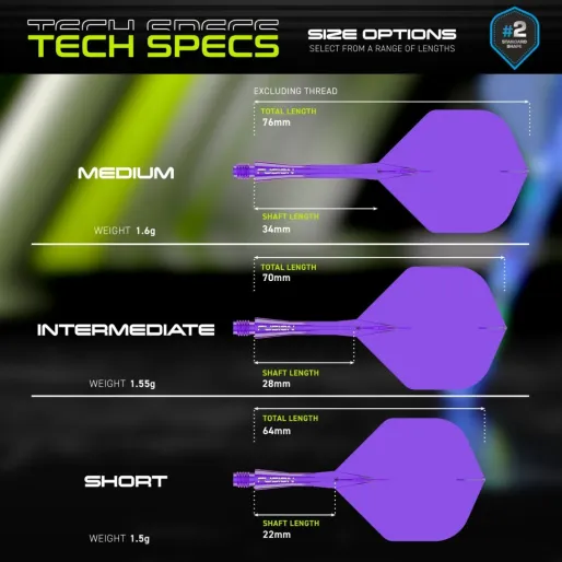 Winmau Flights Fusion - No2 - purple - medium