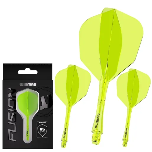 Winmau Flights Fusion - No6 - yellow - midi